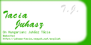 tacia juhasz business card